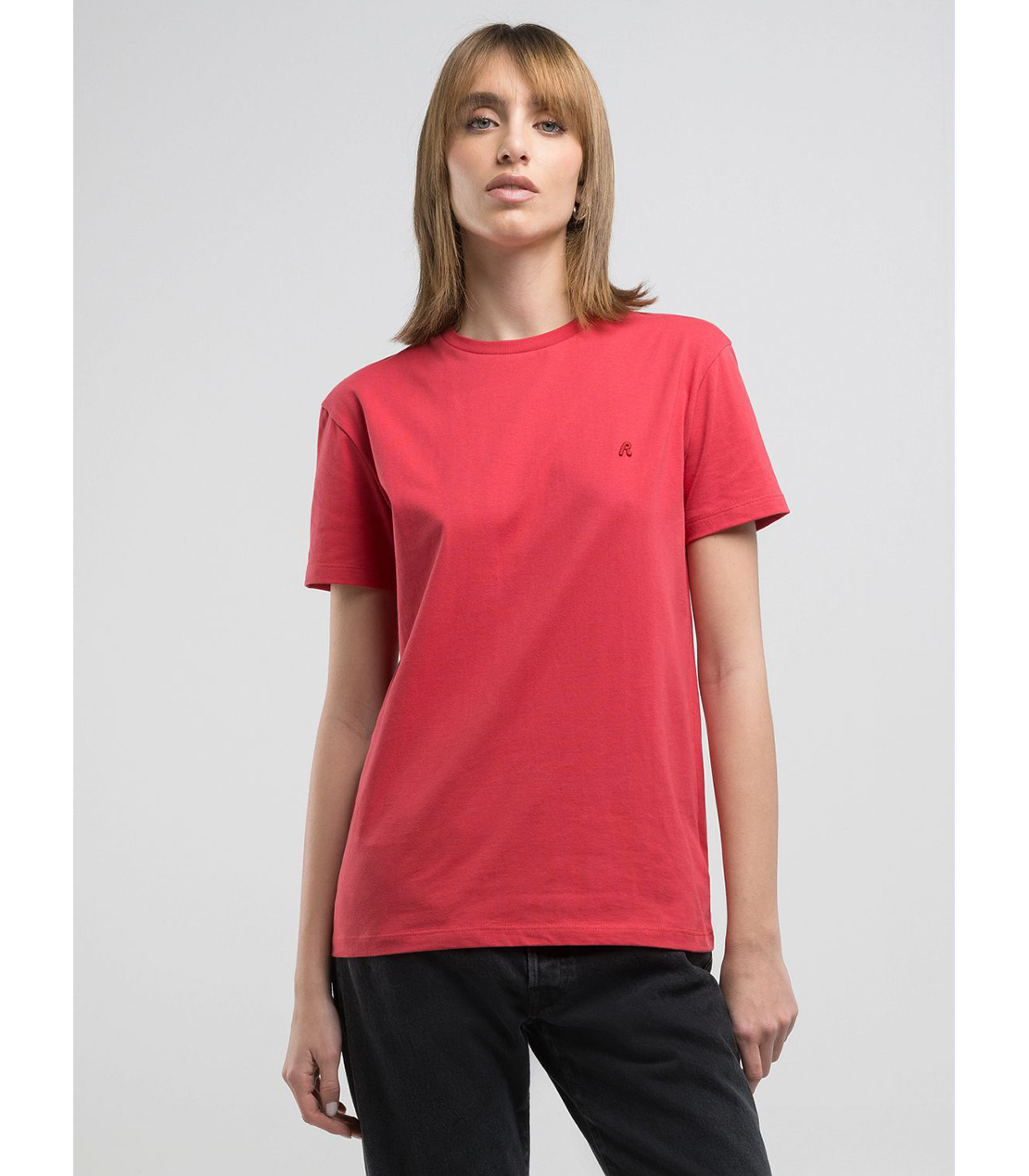 レギュラーフィットRロゴ ベーシックジャージーTシャツ 詳細画像 レッド 4